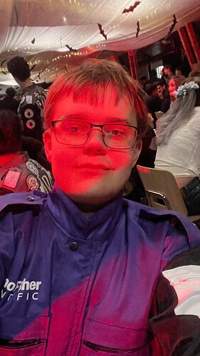 Me partying in my new aASi outfit